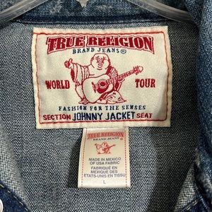 True Religion Johnny Jacket Distressed Denim